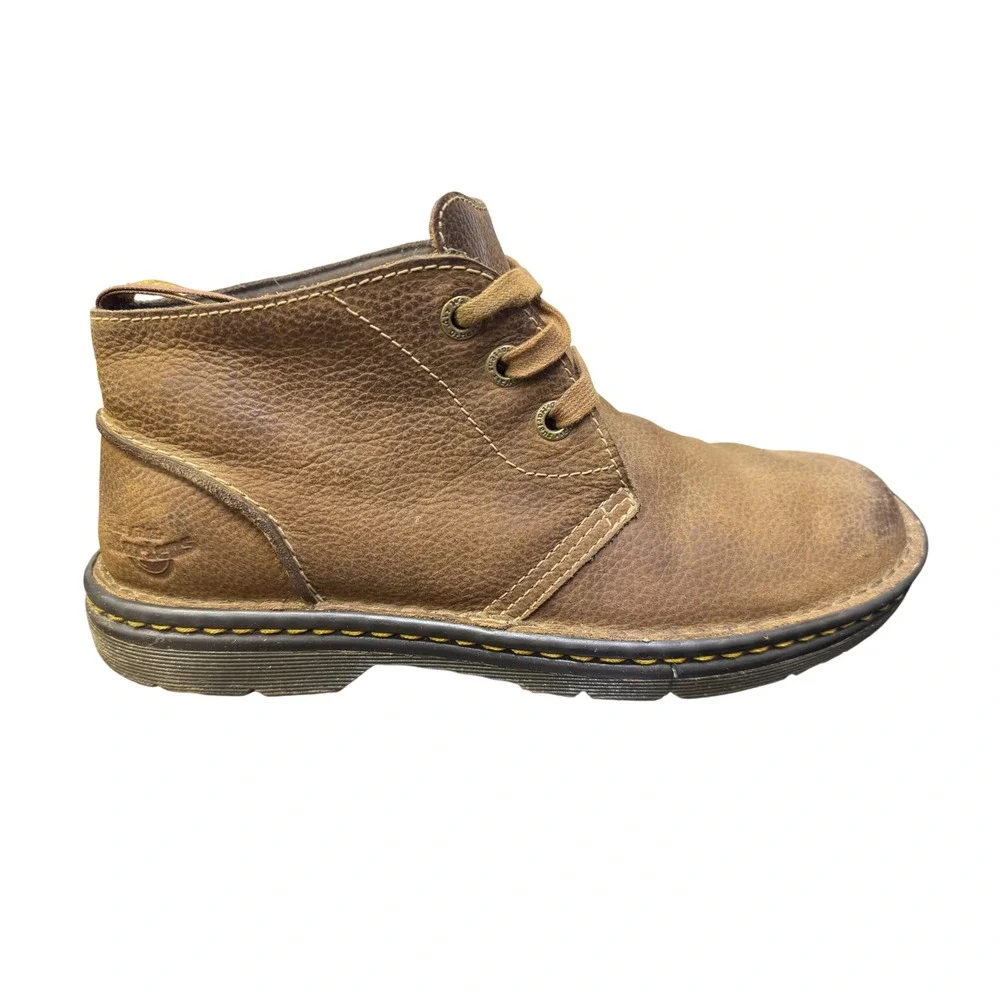 Dr. Martens Sussex Brown Leather Chukka Boots Mens 10 AirWair Slip Resistant